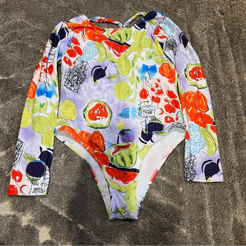 NWOT Longsleeve One Piece Swim Sz Large